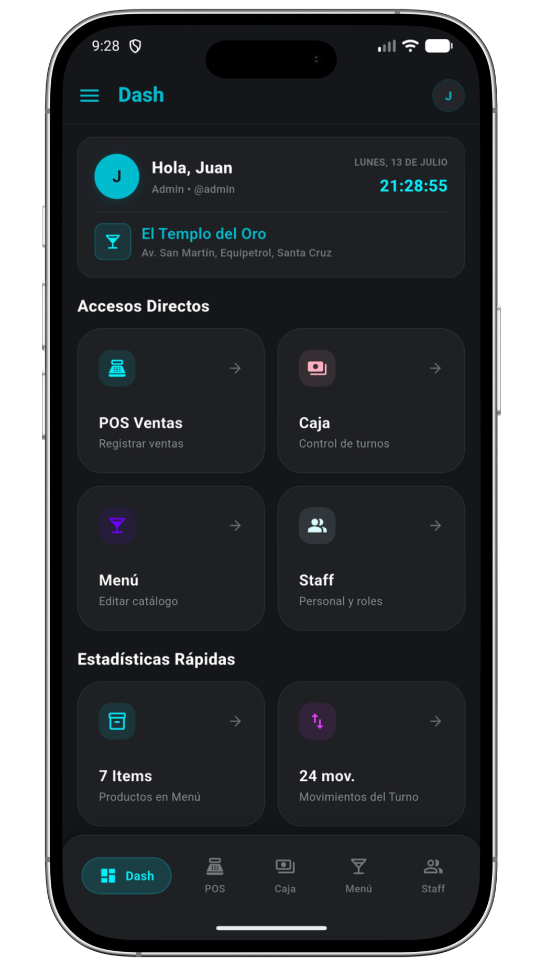 Gestobar Mobile Mockup